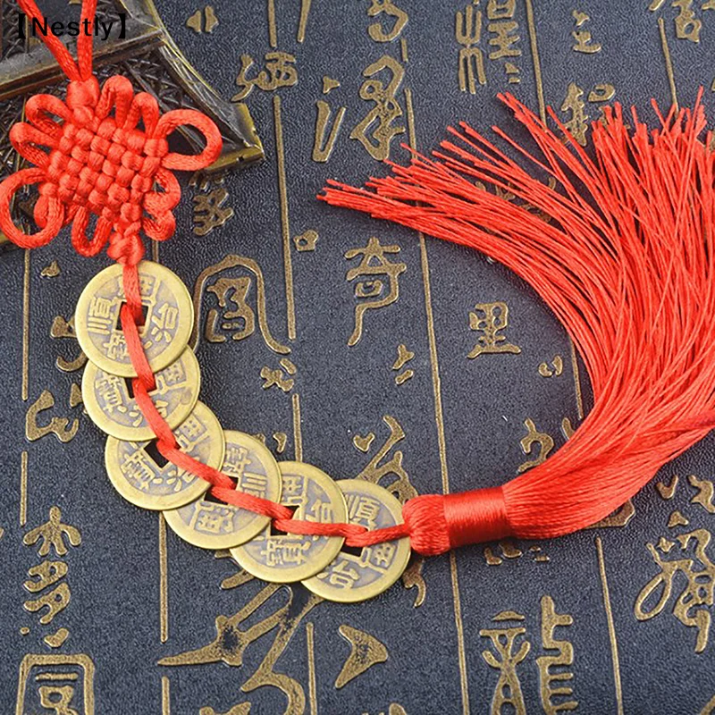 Five Emperors Money Authentic Gourd Pendant Zhaocai Town House Copper Coin Resolve Door-to-door Feng Shui Talisman Amulet〔Nest〕