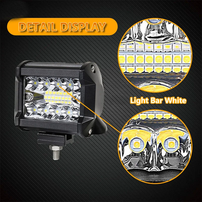 4 zoll 2 Pc Auto LED Pod Licht Spot Flut Combo LED Nebel Fahren 4x4 Off Road lichter Arbeit Lampe Für Lkw Boot ATV UTV Jeep – Detail 6