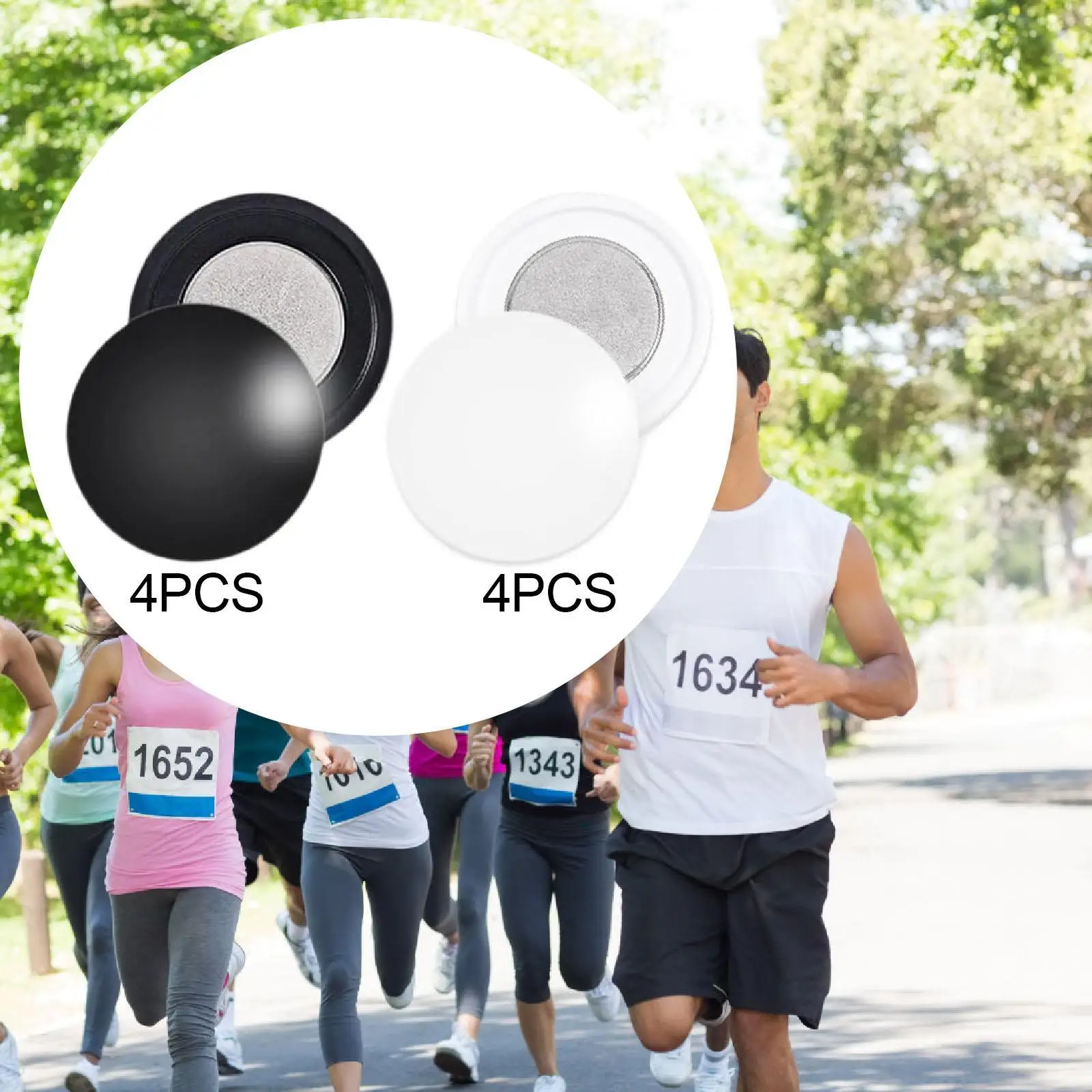 4 Pair Magnetic Race Bib Clips - Running Gear Track recension och pris