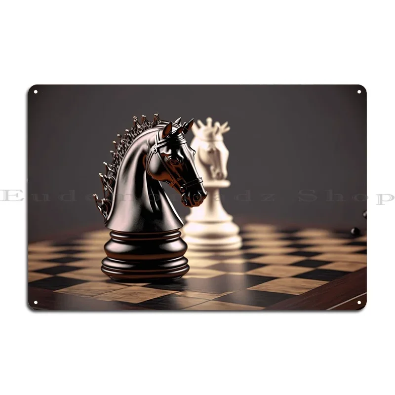 Game Chess Metal Sign Custom Garage Bar Cave Home Classic Tin Sign Poster