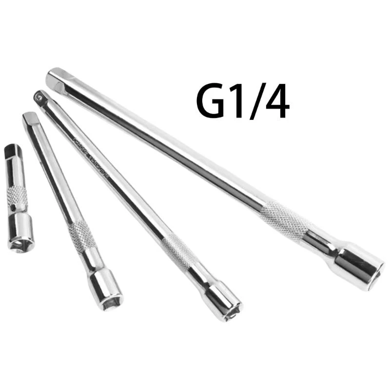 

652F 4Pcs 3/8inch Drive Extension Rod Set 1/4inch Drive Socket Extension Set Socket Hand Tool Connectors Rod Replacement