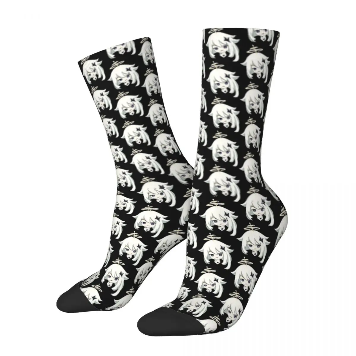 Genshin Impact Paimon Hmm calzini invernali Unisex Hip Hop Happy Socks Street Style Crazy Sock