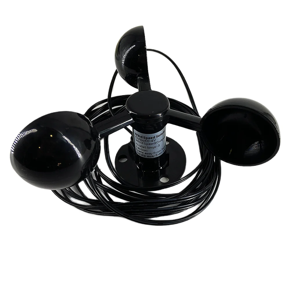 Imagem -02 - Vento Velocidade Sensor Anemômetro Faça Você Mesmo Três Cup tipo Medição de Velocidade do Vento 02v Tester Power Detector 100 Kmph F14cm