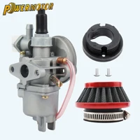 Carburador con Filtro de Aire de Acero y Tubo de Entrada para Motor de 2 Tiempos de 43cc 47cc 49cc, Mini Moto, ATV, Quad, Dirt Bike, Go Kart