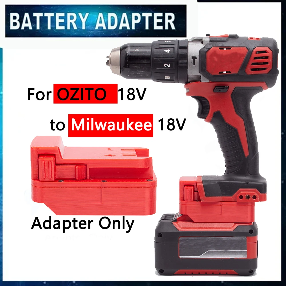 

Battery Adapter Converter For Ozito 18V for X-Change Lithium-ion Battery To Milwaukee 18V Power Cordless Tools