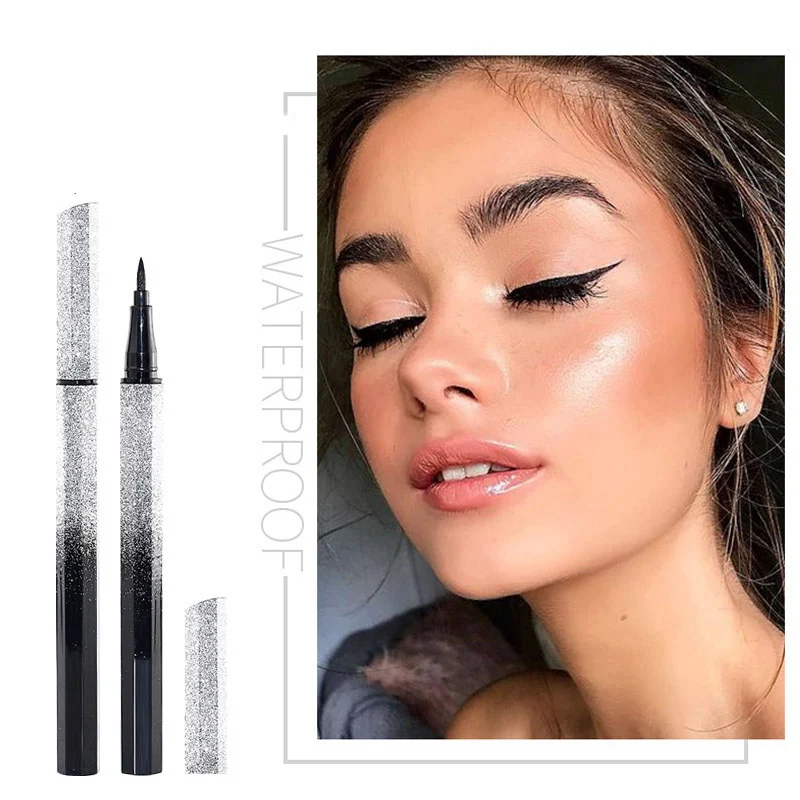 Ultra-thin Waterproof Liquid Eyeliner Korean Makeup for Women Quick Dry Smooth Eye Liner Long Last Lower Eyelash Pen Cosmetics