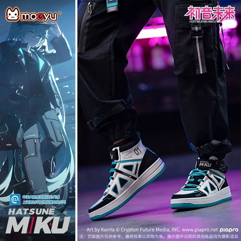Heißer Hatsune Miku Schuhe für Männer Vocaloid Cosplay Männlichen Turnschuhe Frauen Tennis Sport Sportlich Anime Figur Schuhe Casual Schuhe Geschenk