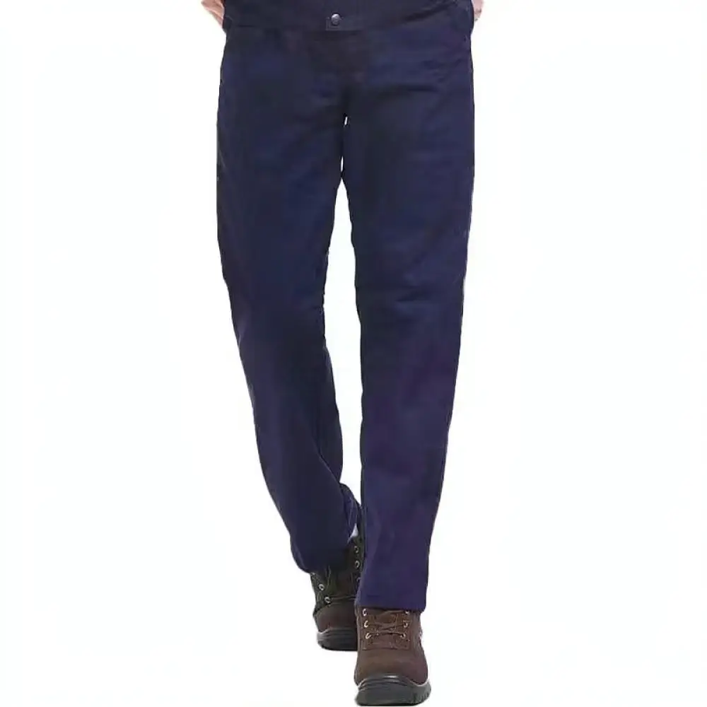 Durable Mens Workwear Uniform Set Industrial Mechanic Repair Protective Long Sleeve Shirt Trousers Comfortable Safety Clothing
