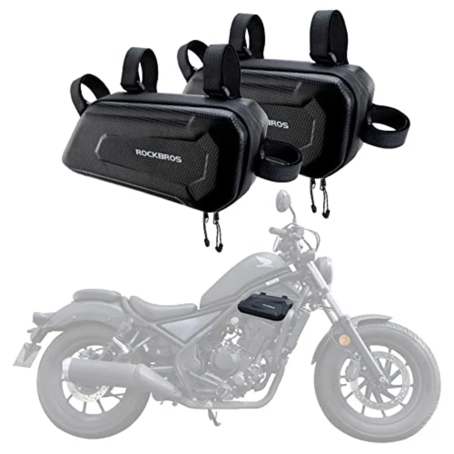 

Triangle Side Bag - EVA Hard Shell Motorcycle Storage Bags Water-resistant Tail Bag 2Pcs