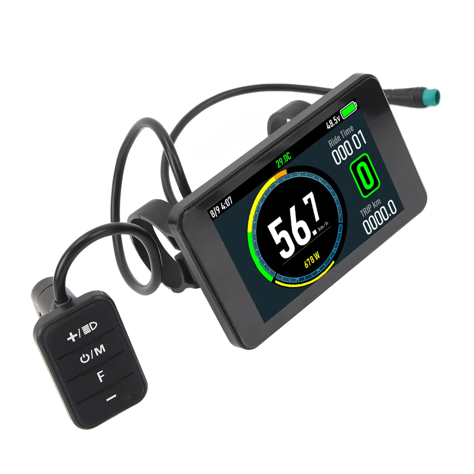 

Electric Bicycle T8 LCD Display Colorful Screen 24V 36V 48V 52V 60V 72V Waterproof Electric Bike LCD Display Panel