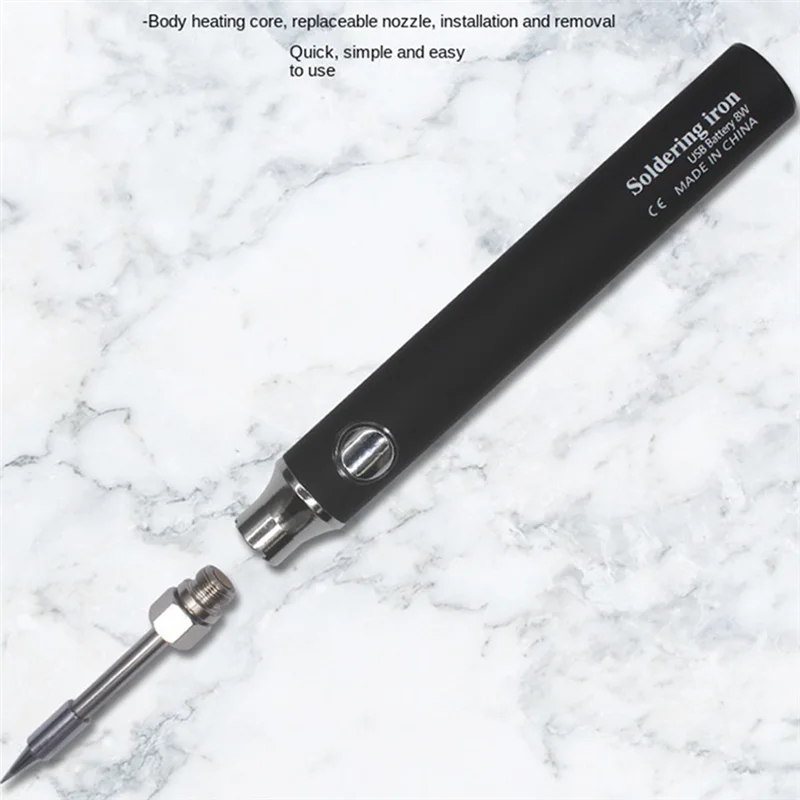 

TFORU-Wireless Mini USB Soldering Iron Set 5V Portable 8W Soldering Pen Home Repair Tools