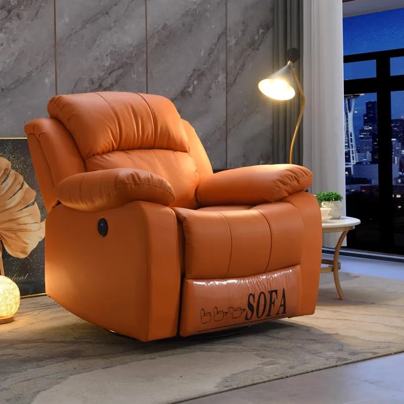 Modern minimalist first class electric sofa living room home multi-functional single sofa minimalist lazy recliner