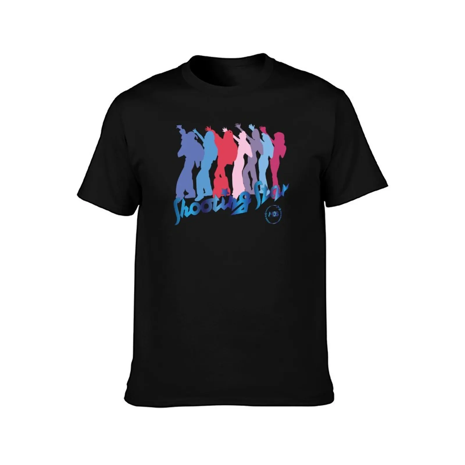 XG Shooting star dance silhouette design T-Shirt, Summer Casual Cotton Tee, Oversized Streetwear Tops, Vintage Graphic Print
