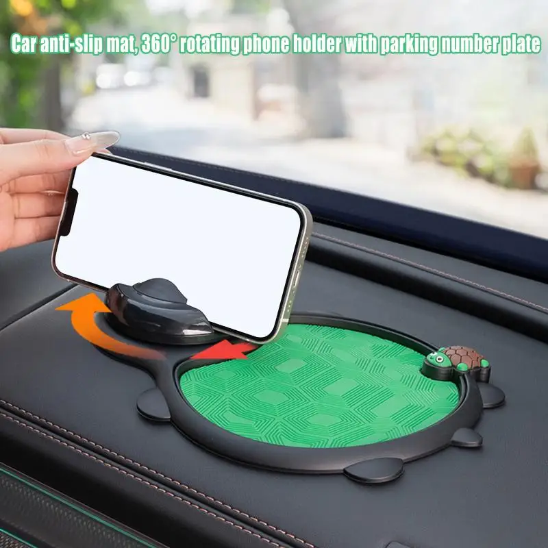 【mo】tapete-antiderrapante-multifuncional-para-carro-com-suporte-para-celular-armazenamento-no-painel-e-numero-de-estacionamento-temporario