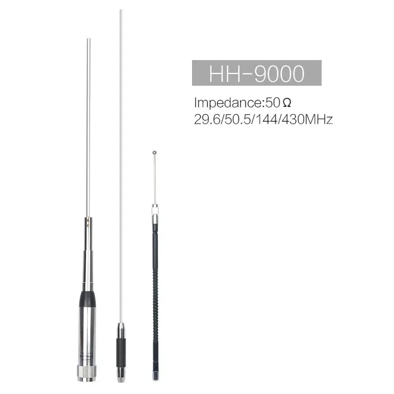 Original HH-9000 Quad Band 29.6/50.5/144/435MHz Antenna HH9000 for TYT TH-9800 QYT KT-7900D Yaesu FT-8900R Car Mobile Radio