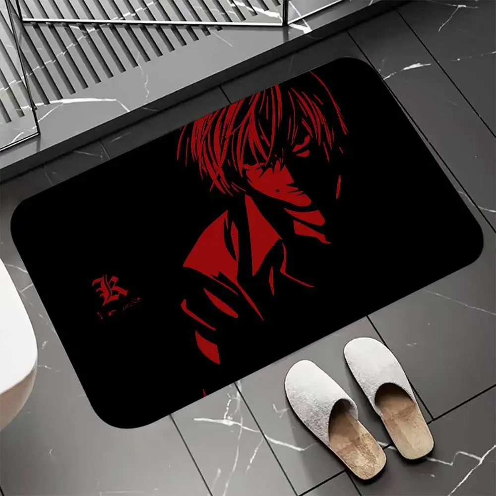 

D-Death Note Floor Mat Entrance Doormat Bath Mats Non-slip Mat Carpets Carpet Entrance of House Custom Kitchen