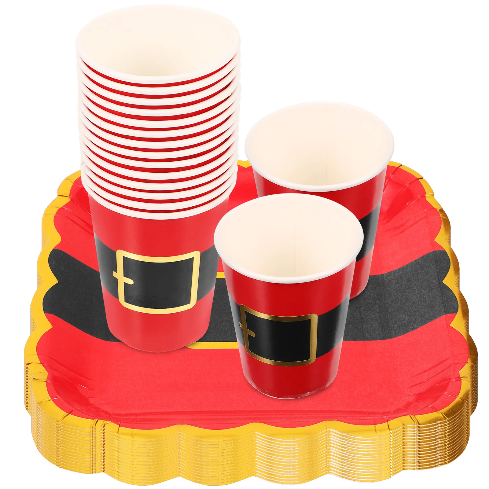 

Party Plate Set Dessert Plates Holiday Serving Platters and Trays Cardboard Paper