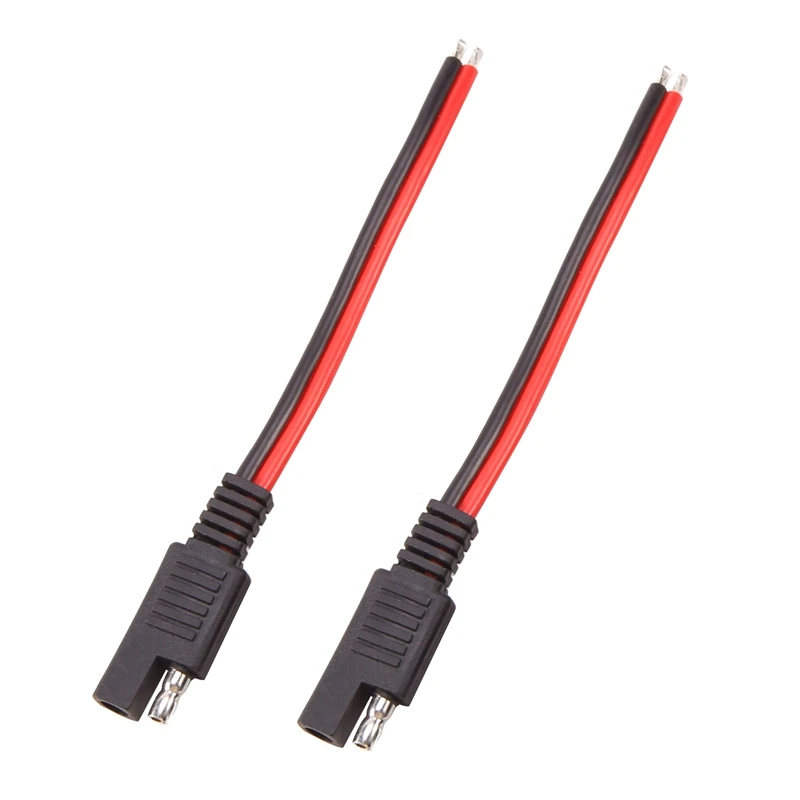Connecteur rapide SAE pour panneau solaire de moto, prise de déconnexion, câble d'extension SAE, fil SFP, 14AWG, 2 broches, 15cm, 10 pièces