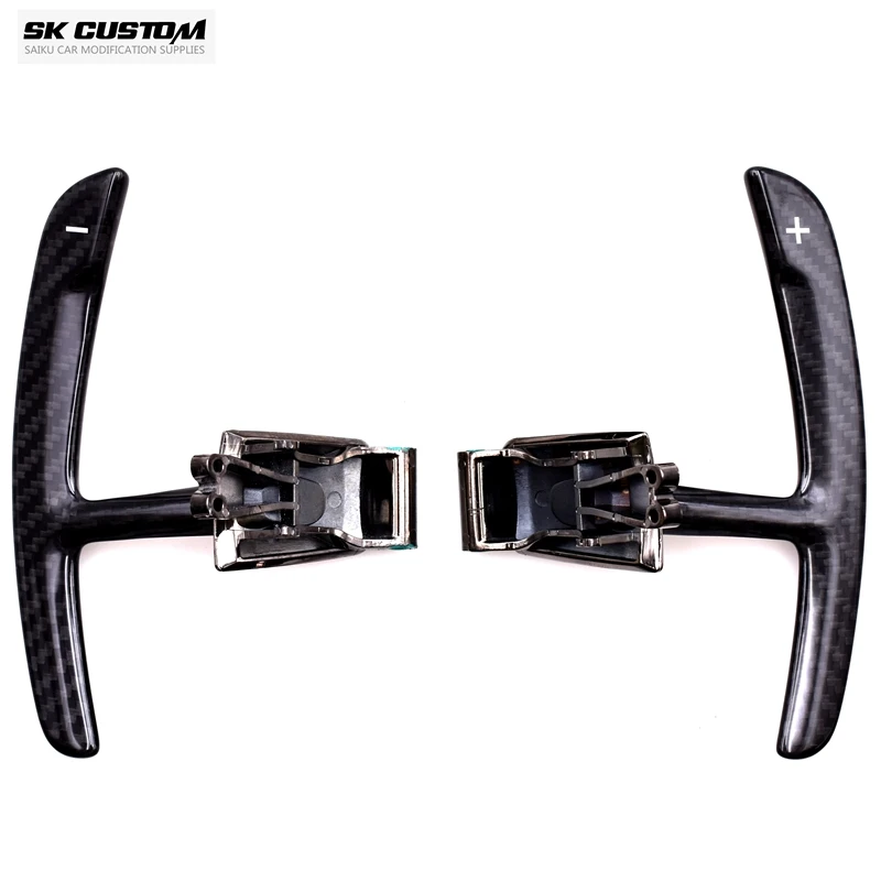 

SK CUSTOM For Porsche 718 911 Panamera Macan Cayenne Carbon Fiber Steering Wheel Paddle Shifters Extended Trim Car Modification