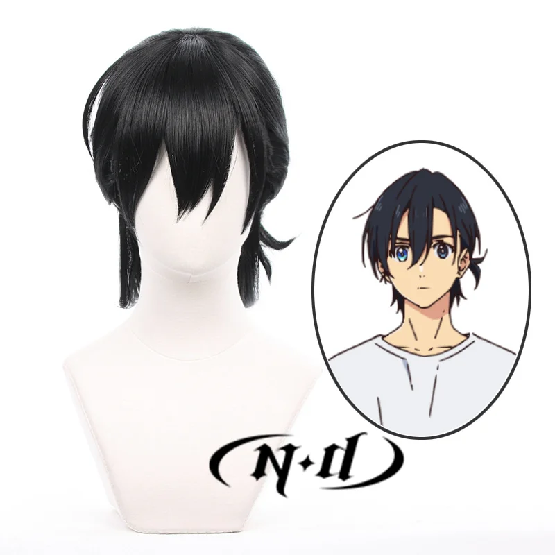 ND Shinpei Ajiro تأثيري الباروكات هيربيسي الصيف الوقت تقديم أنيمي تأثيري خصلات الشعر المستعار ل كوميك كون كوزر مقاومة للحرارة