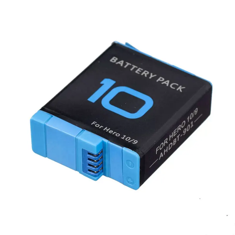 ل GoPro Hero 10 9 بطاريات فك التشفير الكاملة بطارية الكاميرا الرياضية GoPro HERO9 Hero10 اكسسوارات + Type-C 3-Slot صندوق شاحن USB