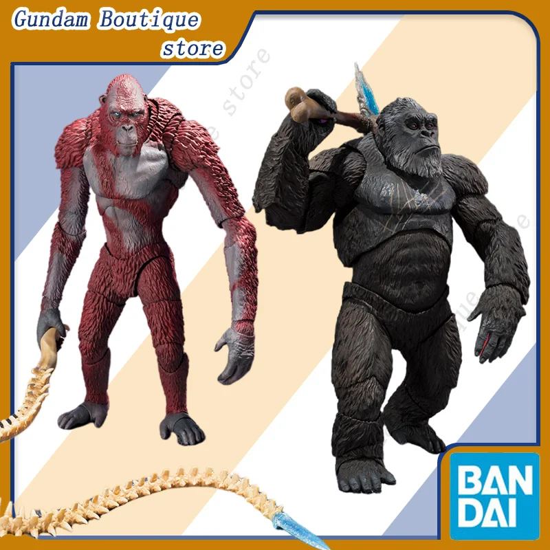 Bandai Genuine SHM Godzilla X Kong: The New Empire[2024] SKAR KING KONG FROM GODZILLA  Anime Action Figure Collectible Model Toy