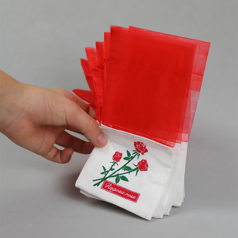 

200pcs Rose Sachet Bag Empty Pouches Dry Flower Storage Aroma Bags Floral Printing Fragrance Sachets