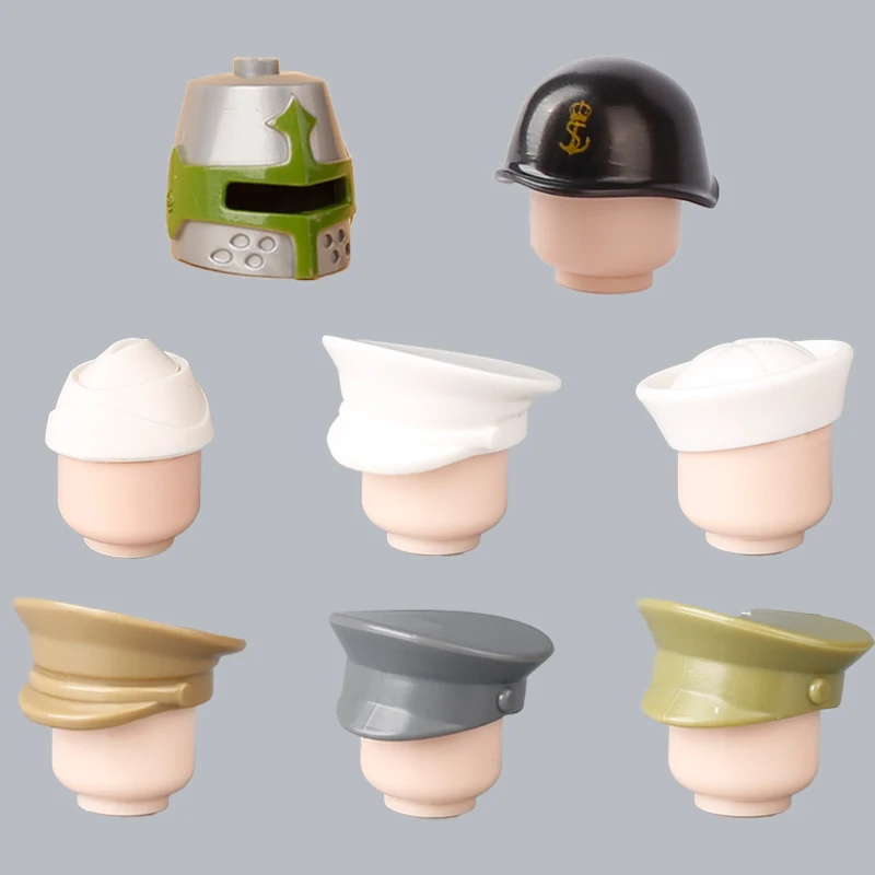 

WW2 военные итальянские Военные солдаты шляпа фигурки строительные блоки шлемы среднего рыцаря Сейлор MOC аксессуары Кирпичи Детские игрушки Подарки