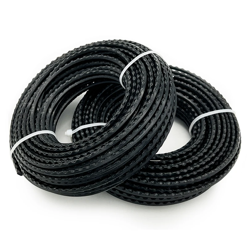 Garden Power Tool Accessories Grass Cutter Parts Black Color 3.0mm 15m Trimmer Line