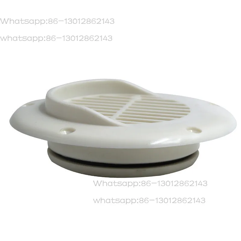 5 Inch Marine Deck Drain Cover, Boat Livewell Drain Plug Outlet, White Plastic Bilge Vent Drain For Yacht Fishing Vessel