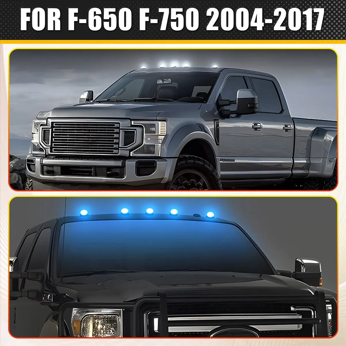 

For Ford Car LED Cab Roof Marker Running Lights Main in Car Light