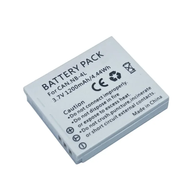 3.7V 1200mAh NB-4L Li-ion Digital Battery + LCD USB Charger For Canon IXUS 130 115 220 110 117 100 230 30 60 40 65 50 70 55 75