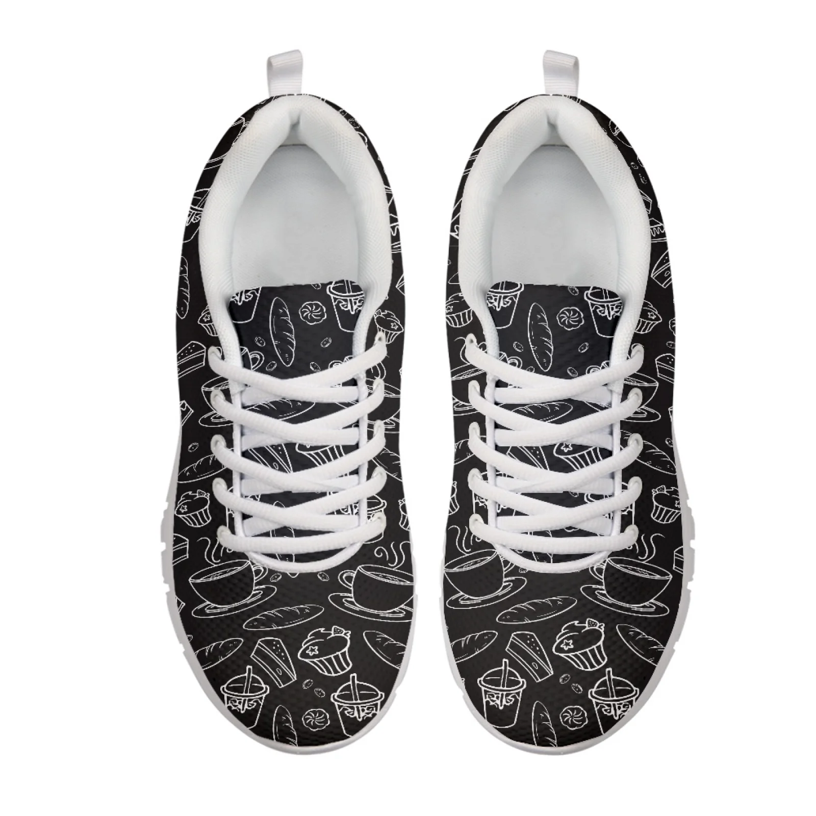 Coloranimal Coffee New Arrival Comfortable Sports Tennis Shoes for Women Mesh & EVA Sole Slip on Walking Shoes Athletic Sneaker