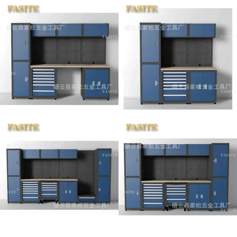 For Auto Repair Heavy Duty Steel Workbench Multifunctional Garage Maintenance Station Splicing Fitter Table Durable Workshop