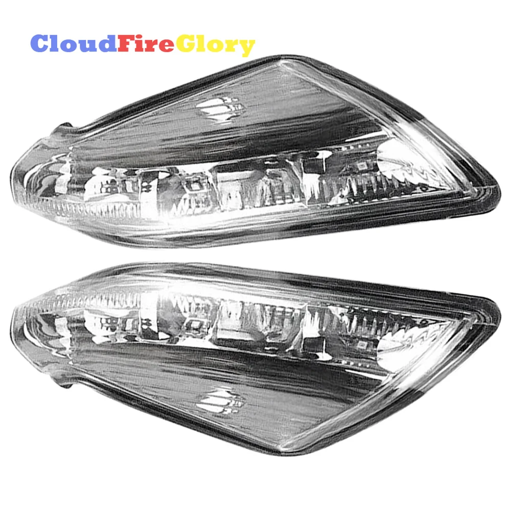 

For Buick Lacrosse 2014-2016 Pair Front Left Right Side LED Rearview Mirror Turn Signal Light Clear Plastic 20760211 20760212