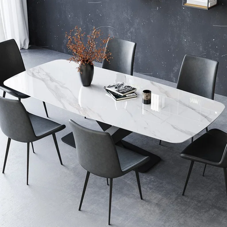 

# Hot Modern Dining Room Furniture High-Quality White Marble Round Dining Table With Stainless Steel Base
