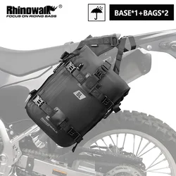 Rhinowalk Motorcycle Side Bags With Base Waterproof 12L/16L/20L/30L Removable Rear Seat Bag Multifunctional Motorcross Luggage