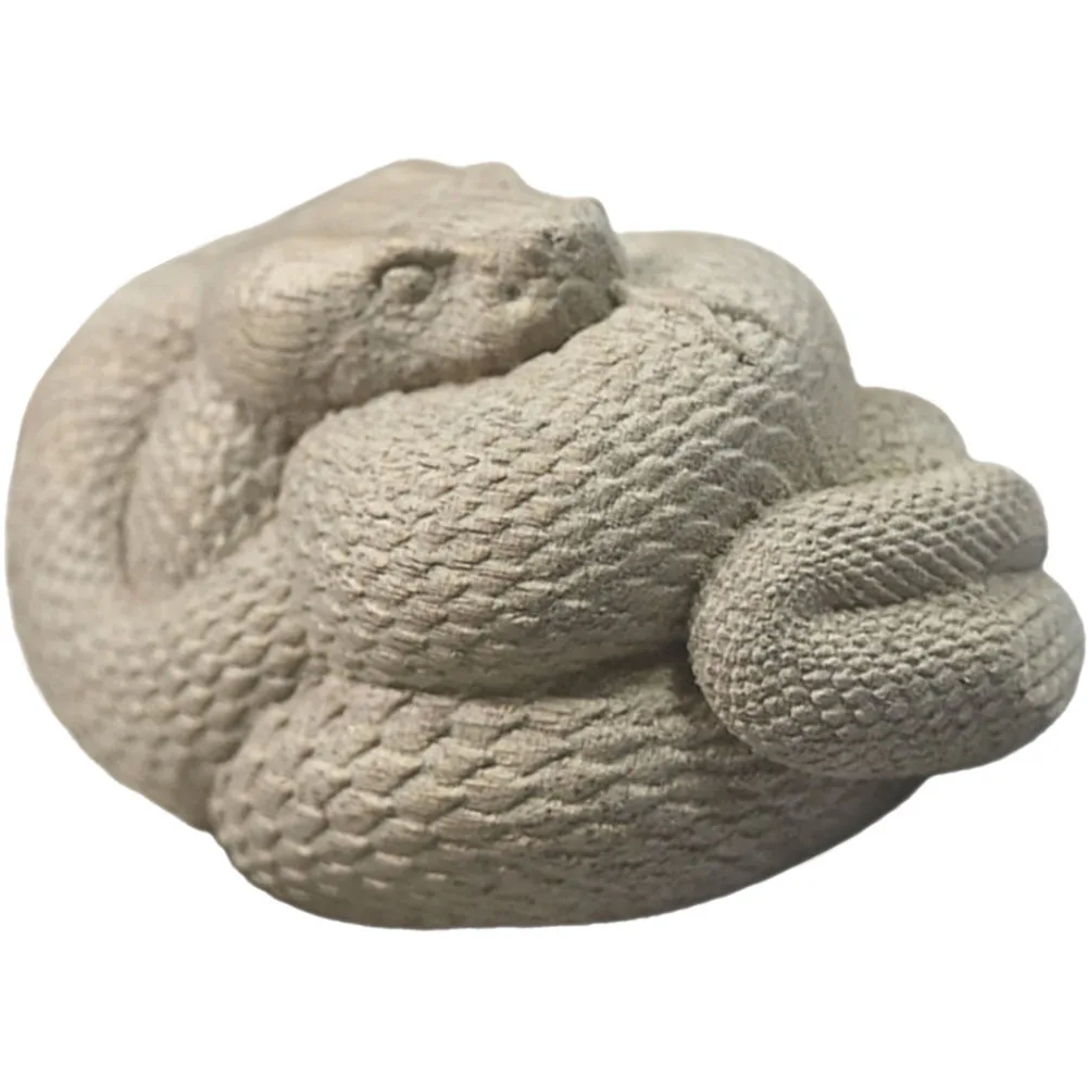 

Snake King Handle Craft Wooden Snake Carving Desktop Decor For Home Office Car Chic Statue Animal Shape Ornament