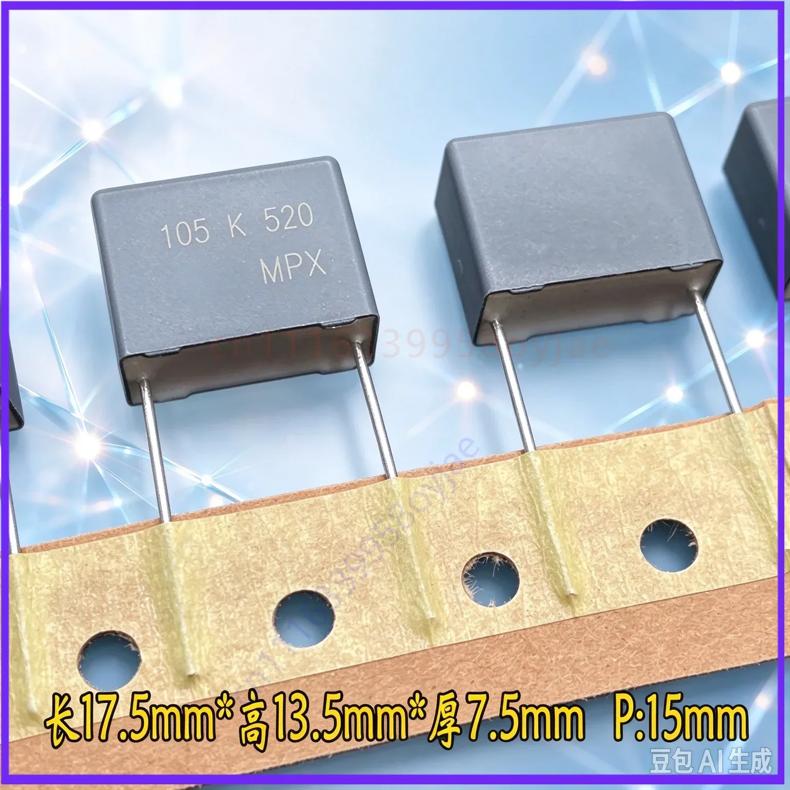 for NIS MKP 105 1uf 1.0uf 400v 450v 520v safety capacitor  100pcs