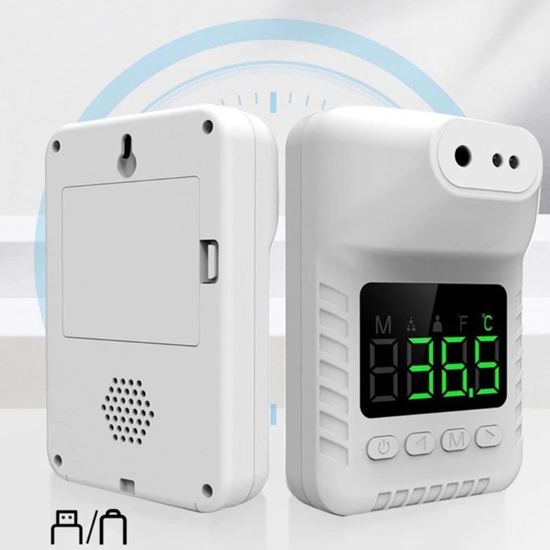 Настенный инфракрасный автоматический цифровой термометр-сканер для взрослых, бесконтактный инфракрасный термометр для лба,