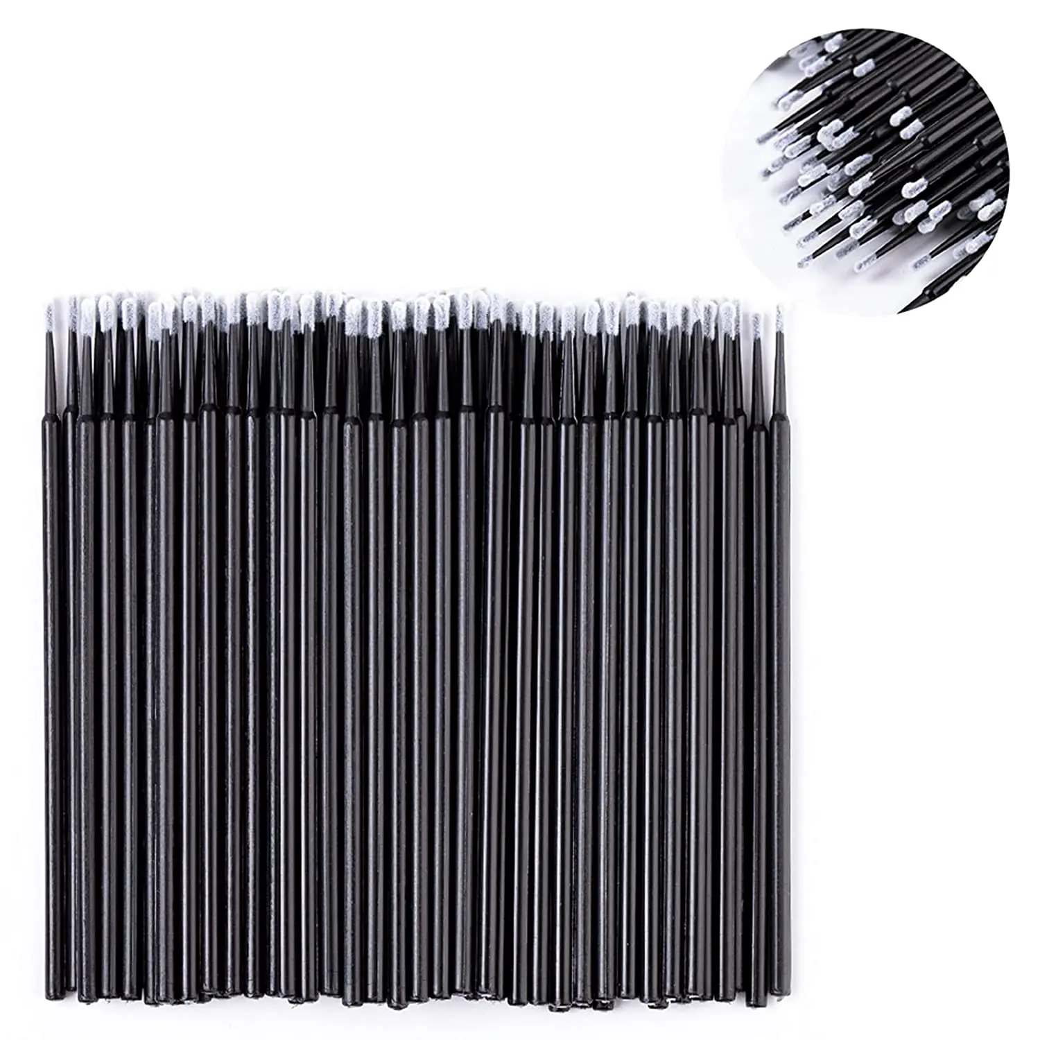 100pcs/lot Dental Micro Brush Disposable Eyelash Extension Applicators Mascara Brush Individual Eyelash for Women Makeup Tools