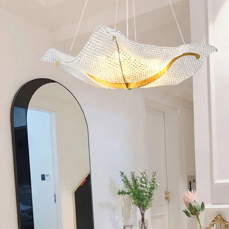 Luxury Crystal Pendant Lights New Modern Designer Lustres LED Hanging Light for Ceiling Indoor Home Decor Lamp for Living Room