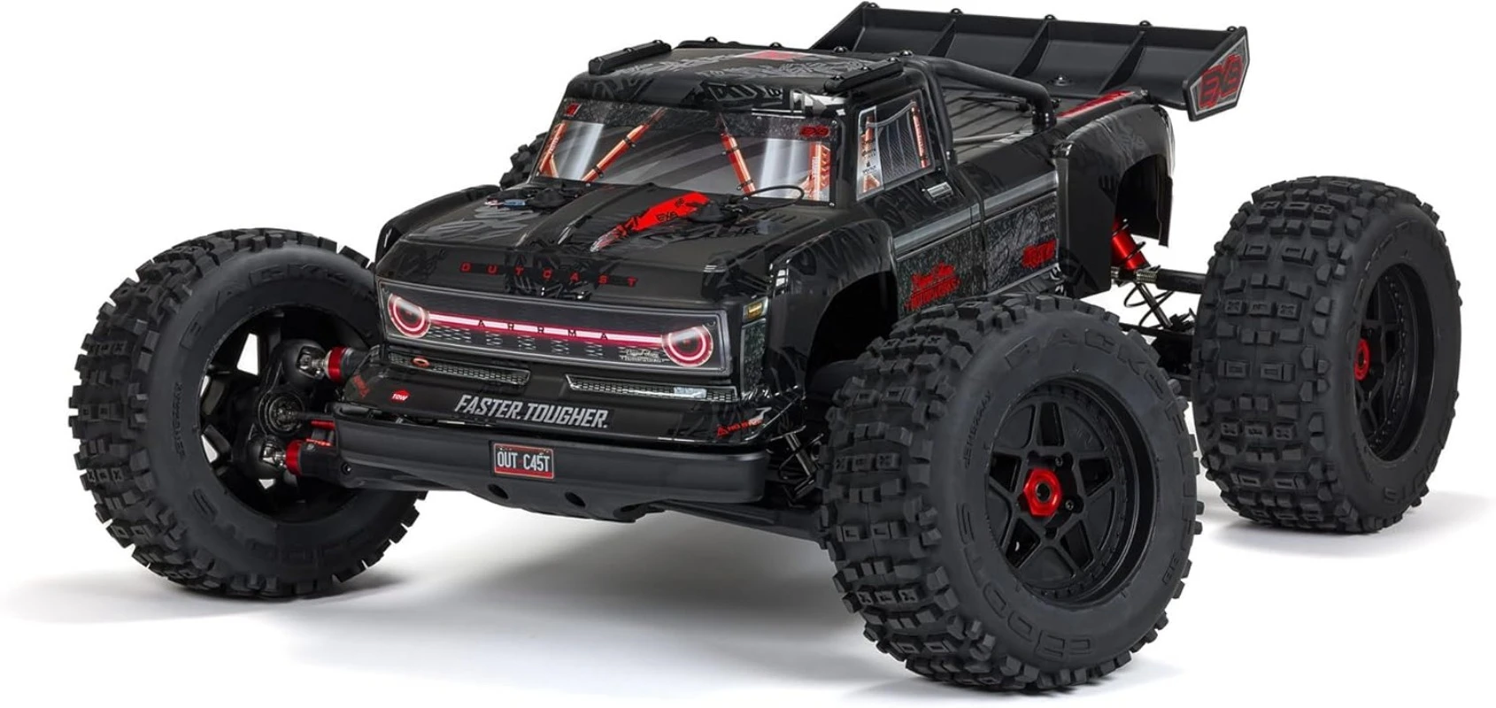 

NEW RC Truck Outcast 4X4 8S BLX 1/5 Stunt Truck Black RTR(Transmitter and Receiver Included, Battery and Charger Not Inclu