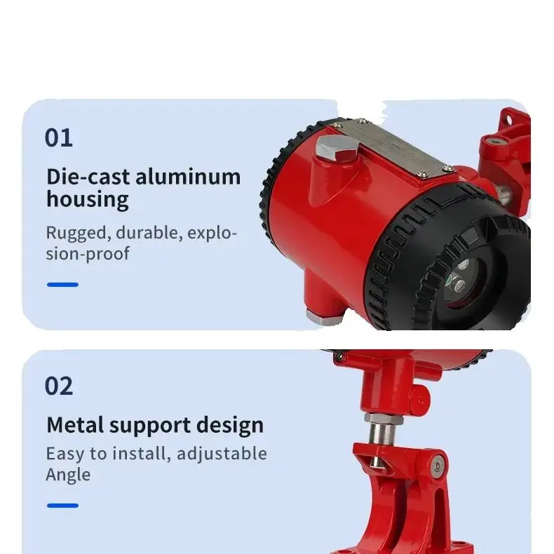 Flame Detector, Point Type Explosion-proof Red Ultraviolet Flame Detector, Detector