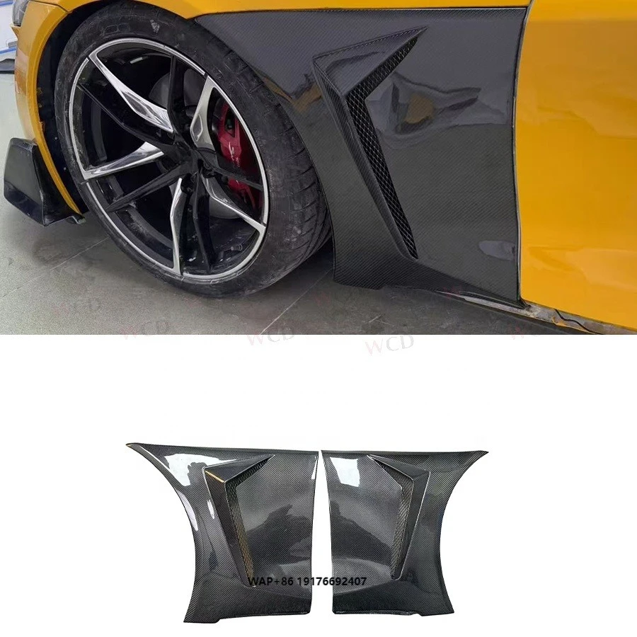 

Dry Carbon Fiber Front Fender for GR forToyota Supra A90 MK5 2019-2020 Side Vents Fender Spoiler Mudguard Good Fitment