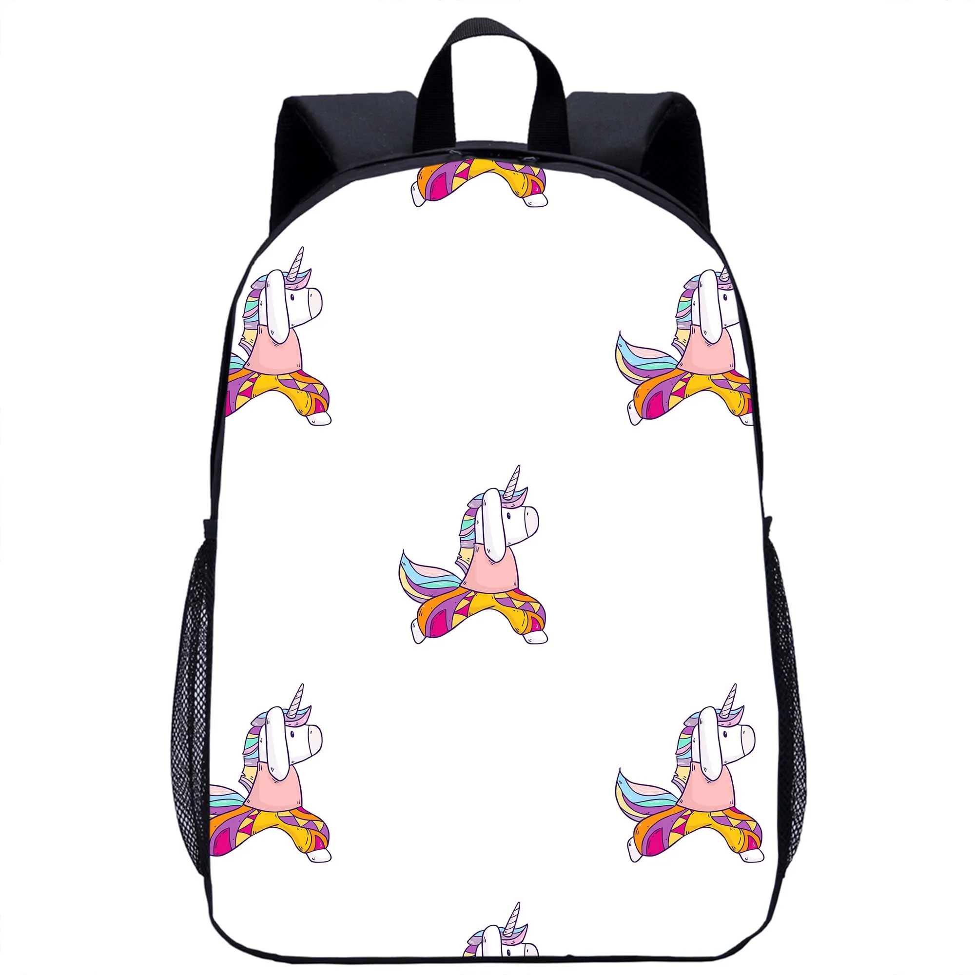 Tas punggung motif Unicorn lucu tas sekolah anak-anak tas Laptop anak perempuan anak laki-laki tas punggung penyimpanan bepergian ransel kasual harian Remaja