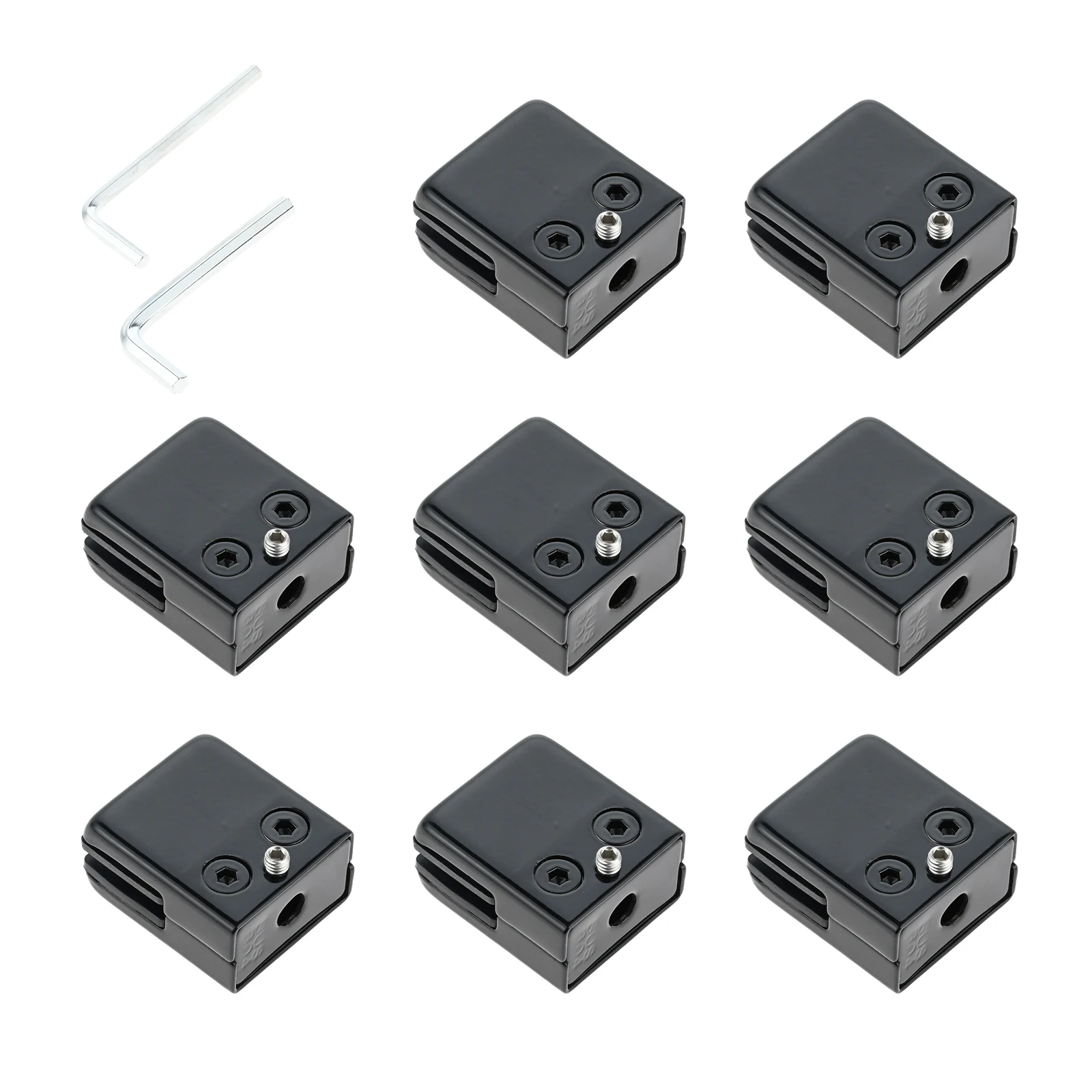 

8 glass clip stainless steel 304 glass clip brackets, suitable for 8-10mm thick black glass