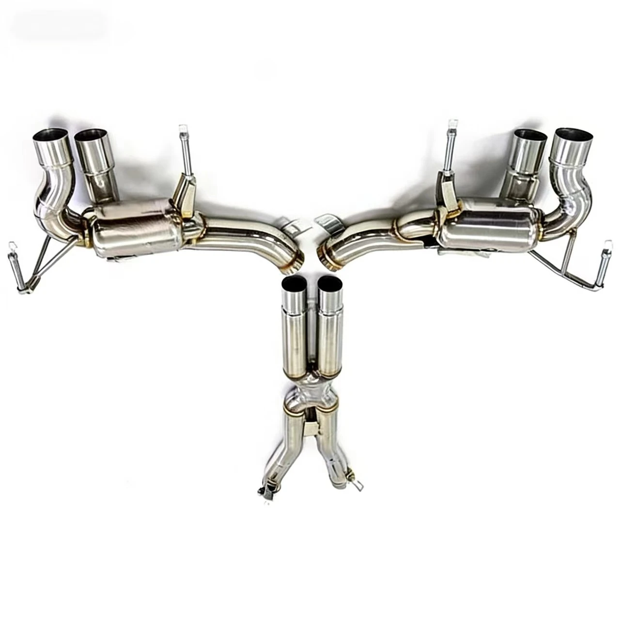 High-performance Stainless Steel CatBack Exhaust Pipe for Ferrari California 4.3 2009-2014 with Valve Exhaust Power Upgrade view 5