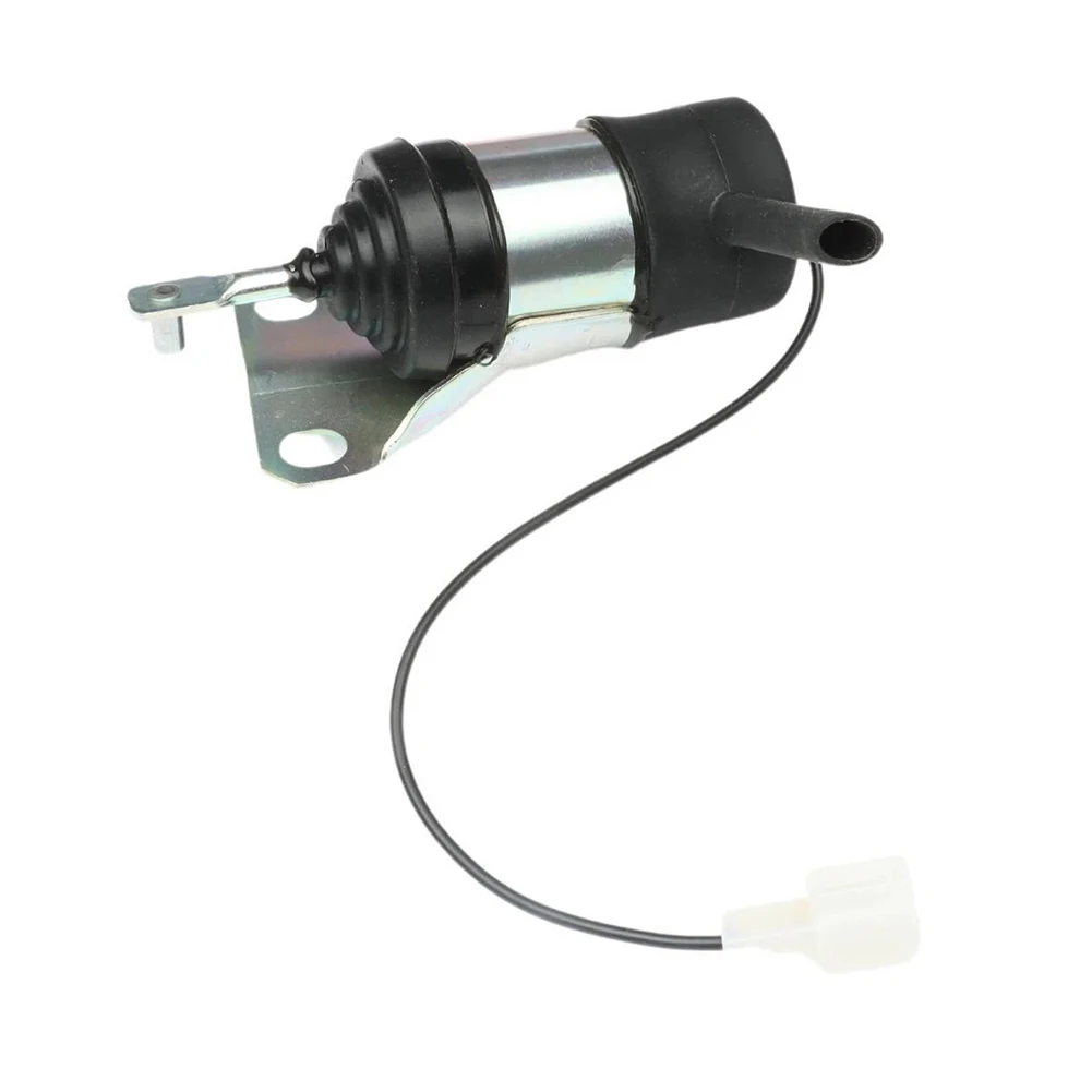 L3300 Parts Fuel Shut Off Solenoid 12V DC Copper-Core Coil Compatible With Derivative Models For Kubota Tractors