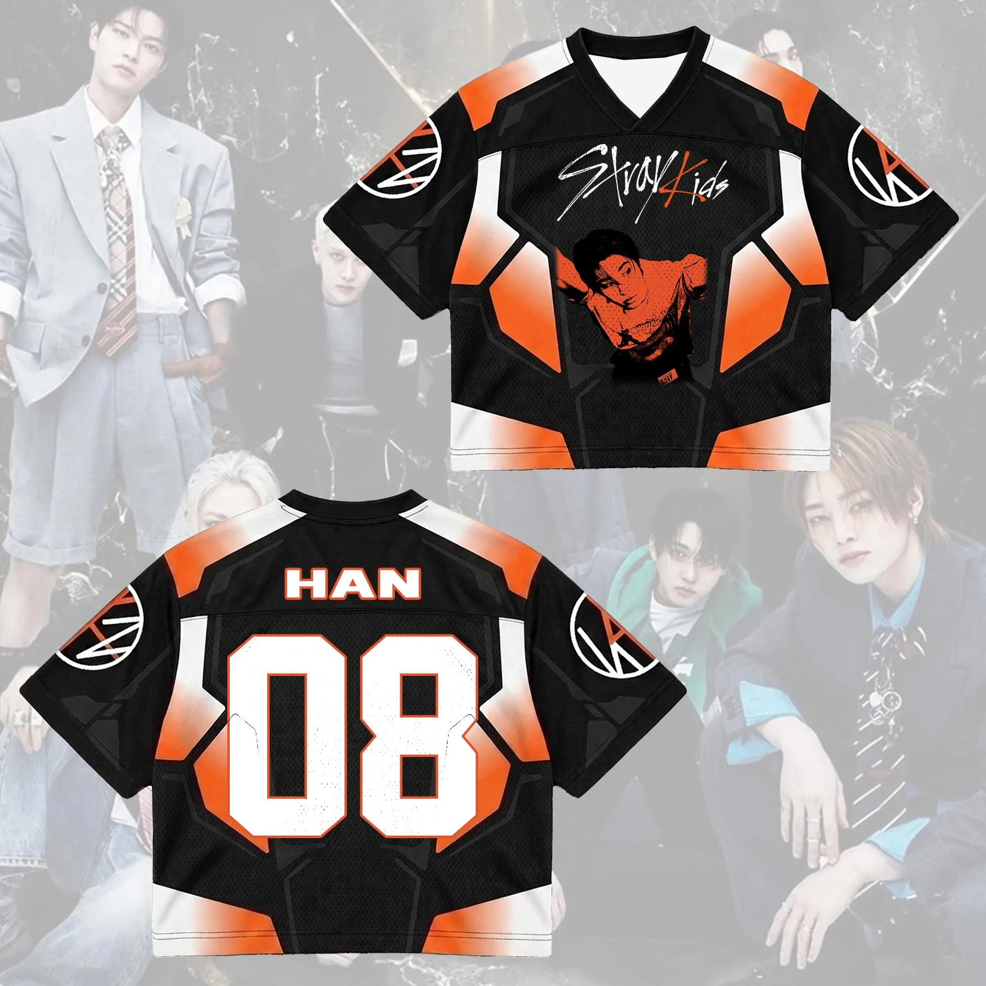 2026 Stray Kids Face This & That Album 3D-gedrucktes Jersey Herren Sommer Outdoor T-Shirt Atmungsaktive Schnelltrocknende Streetwear-Kleidung – Detail 6